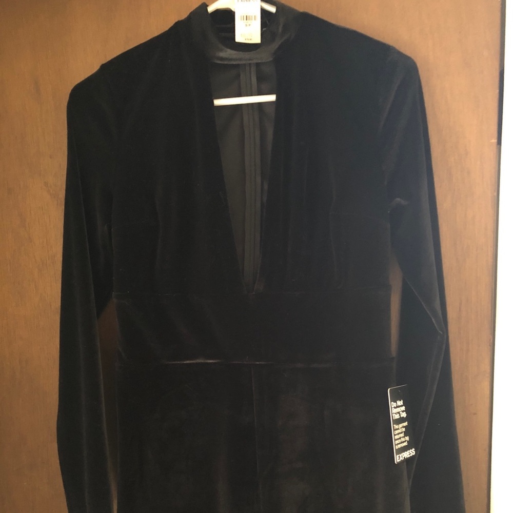 Black Velvet Romper
